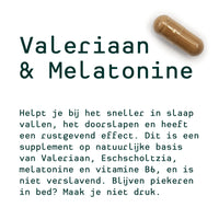 Metis Personalised van Christine  (Lactobacillus, Valeriaan & Melatonine, Bamboe & Olijfblad)