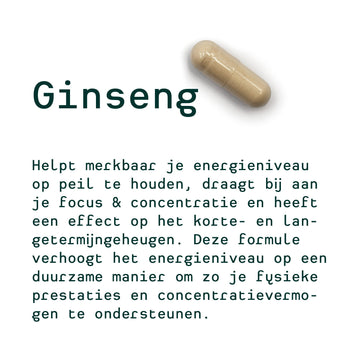 Arend's personal 30-day plan (Ginseng, Omega 3, Magnesium)